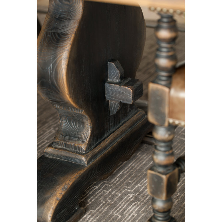 Hill Country Black and Brown Extendable Dining Table