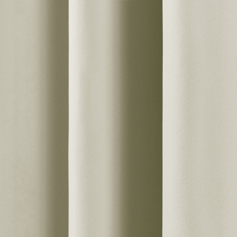 Gin Blackout Grommet Top Polyester Curtain Pair
