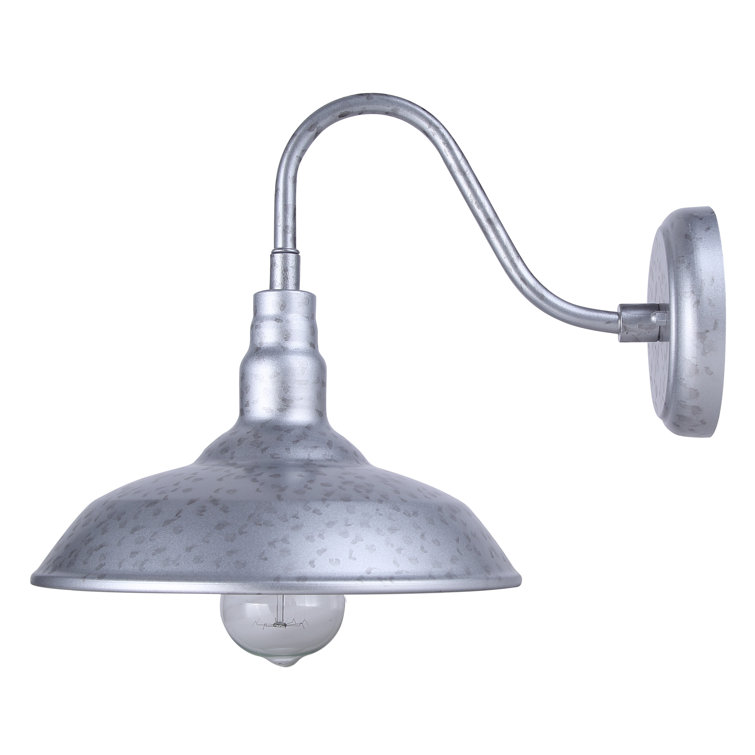 Galvanized Metal Rustic Farmhouse Wall Lantern