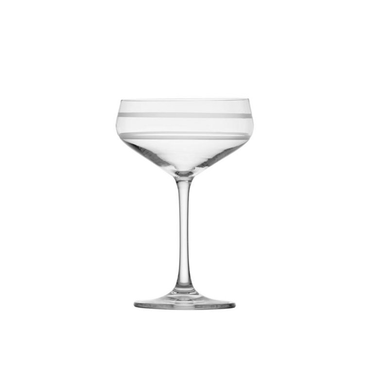 Crystal Clear 8.8 oz Coupe Cocktail Glass Set of 4