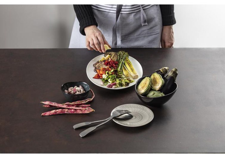 Fortessa Ashton 5 Piece 18/10 Stainless Steel Flatware Set, Service for 1