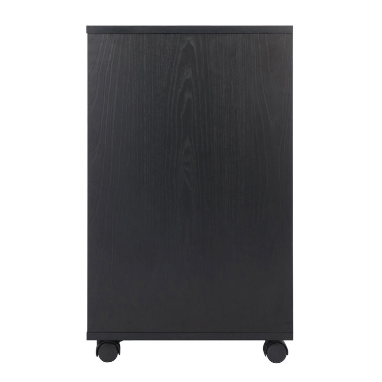 Halifax Matte Black Freestanding Storage Cabinet Set with Adjustable Shelving