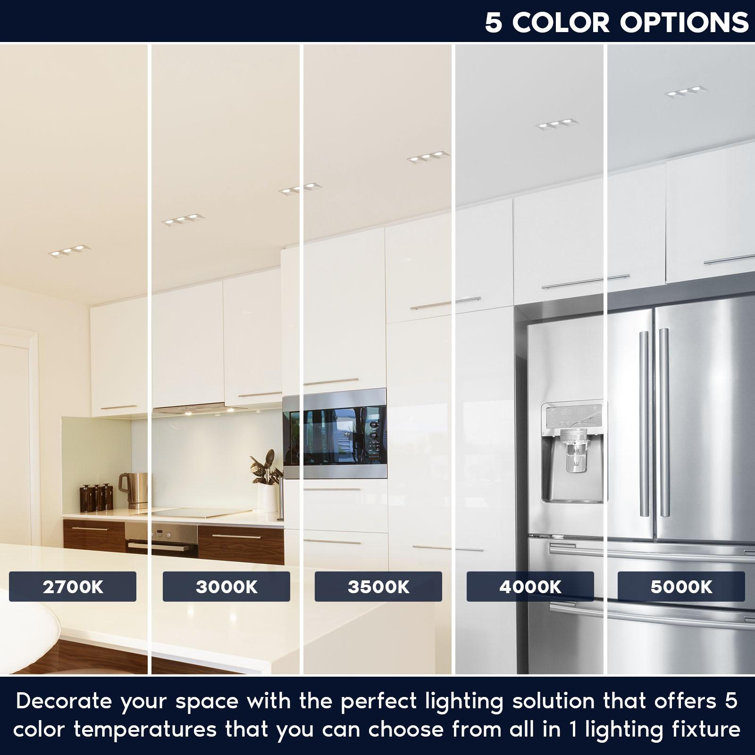 5.75'' White Aluminum LED Recessed Lighting Kit