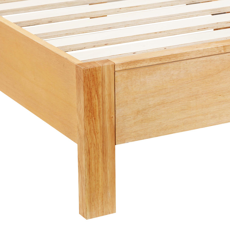 Tourmaline Natural Wood & Rattan Queen Bed Frame