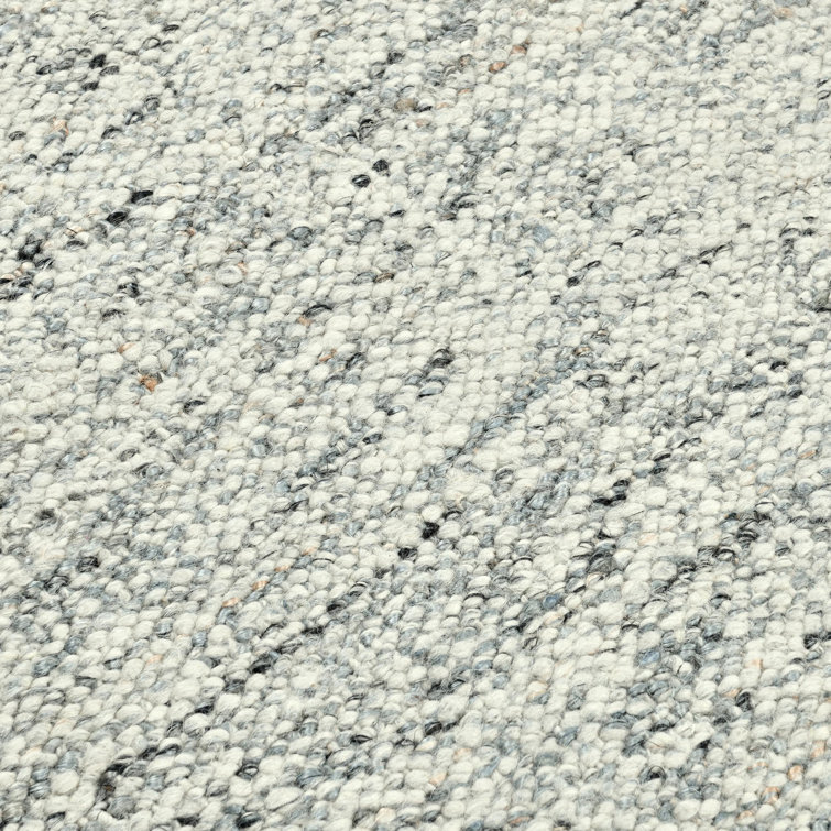 Handwoven Gray Wool Indoor/Outdoor Runner Rug