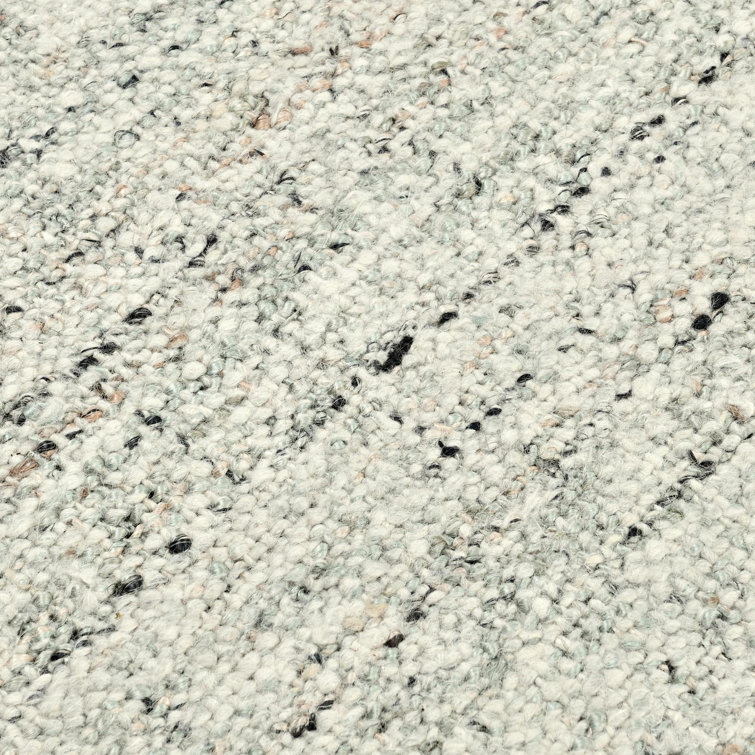 Handwoven Sage Wool Indoor/Outdoor Runner Rug