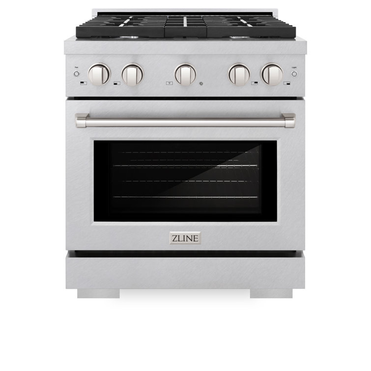ZLINE 30" Stainless Steel Freestanding Gas Range with Convection Oven