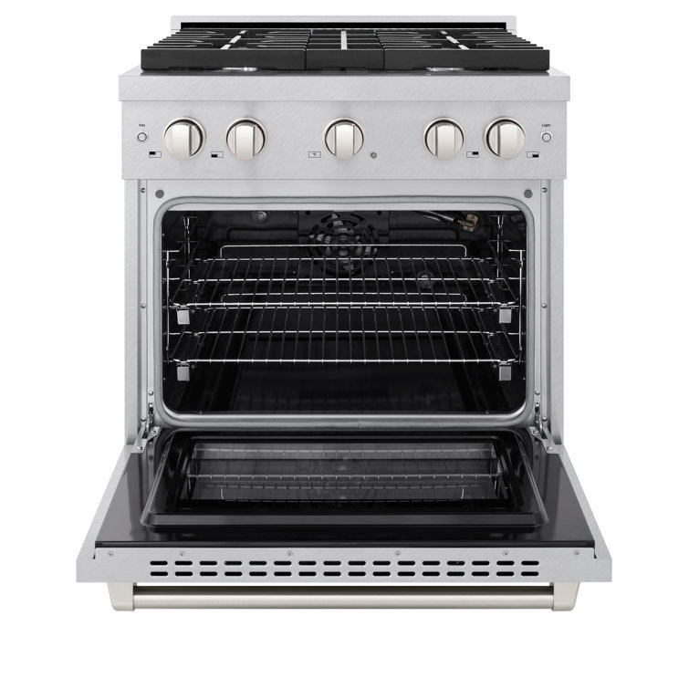 ZLINE 30" Stainless Steel Freestanding Gas Range with Convection Oven