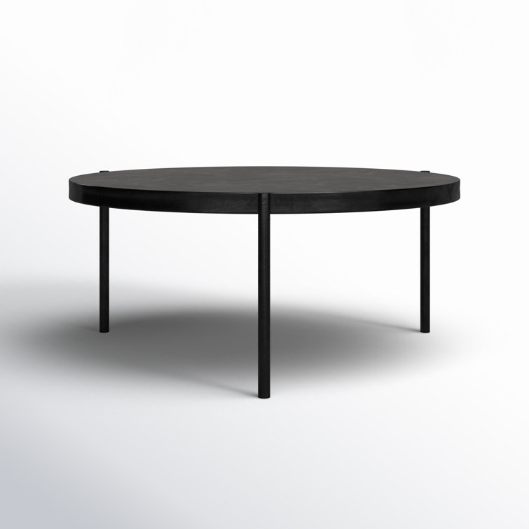 Harrison Steel Legs and Concrete Surface Round Coffee Table