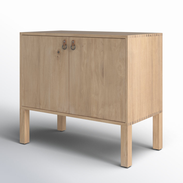 Hayward 36" Dry Wash Poplar Bar Cabinet with Iron Toffee Accents