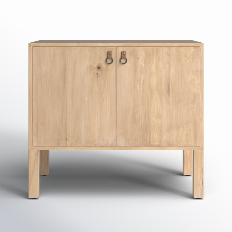 Hayward 36" Dry Wash Poplar Bar Cabinet with Iron Toffee Accents