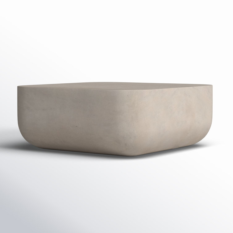 Mara Industrial Concrete Square Indoor/Outdoor Coffee Table