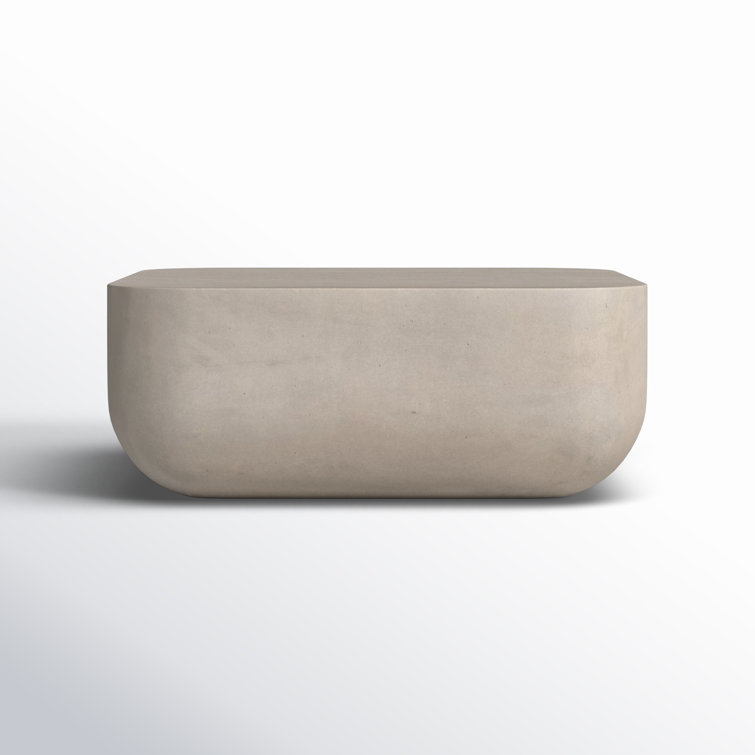 Mara Industrial Concrete Square Indoor/Outdoor Coffee Table