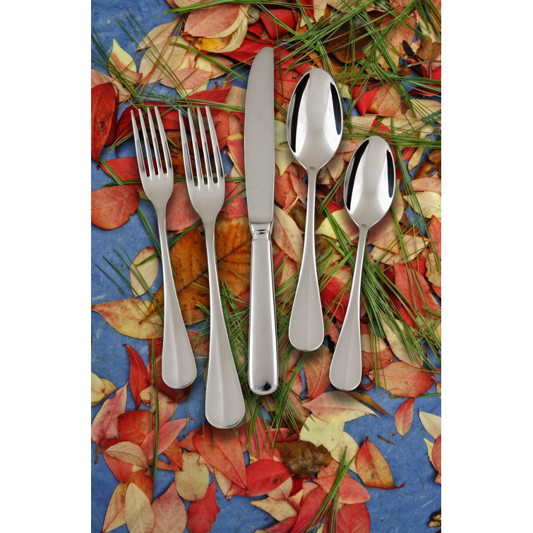 Fortessa Bastille 18/10 Stainless Steel 20 Piece Flatware Set, Service for 4, Silver