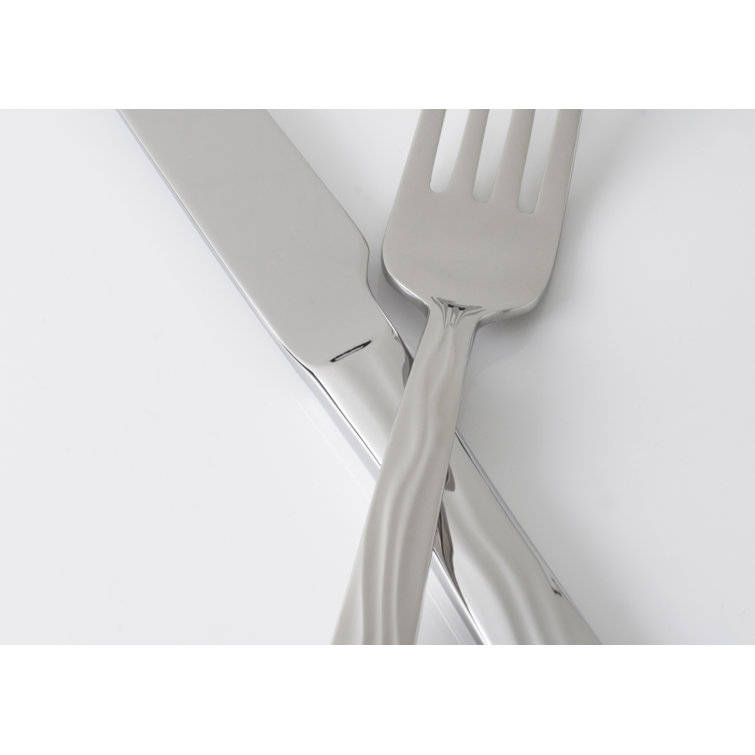 Fortessa Dorada 18/10 Stainless Steel 20 Piece Flatware Set, Service for 4, Silver
