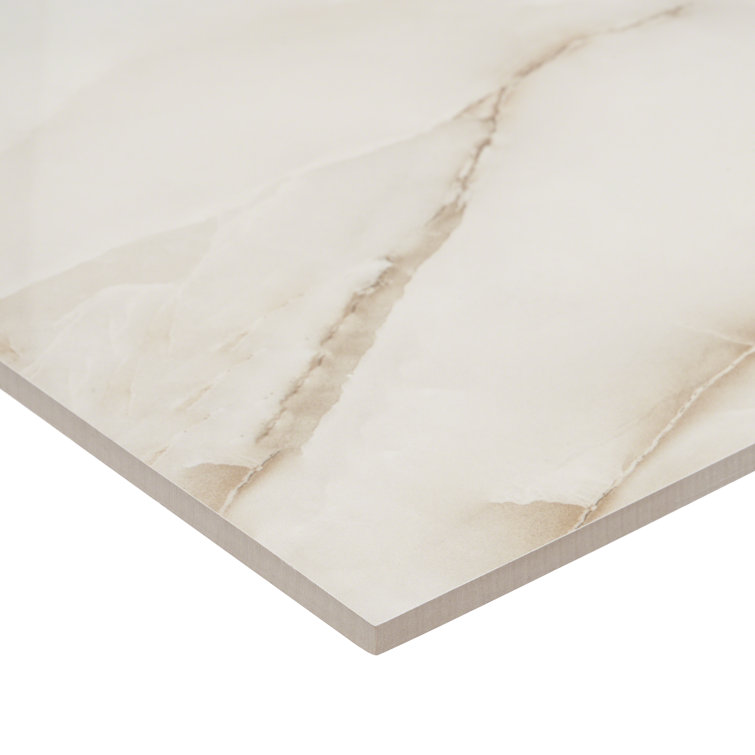 Selene Onyx 24" x 24" Polished Porcelain Marble Look Tile