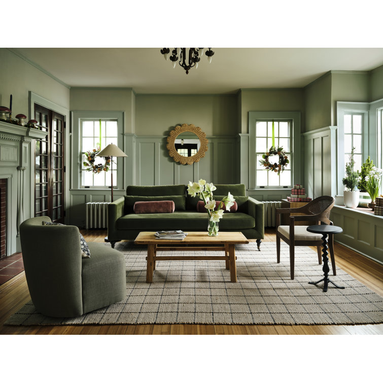 Walnut and Black 62" Wood and Metal Floor Lamp
