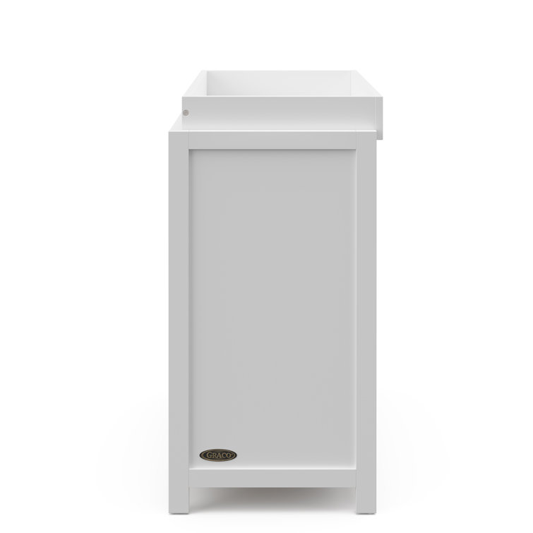 White 3-Drawer Chest with Changing Table Topper