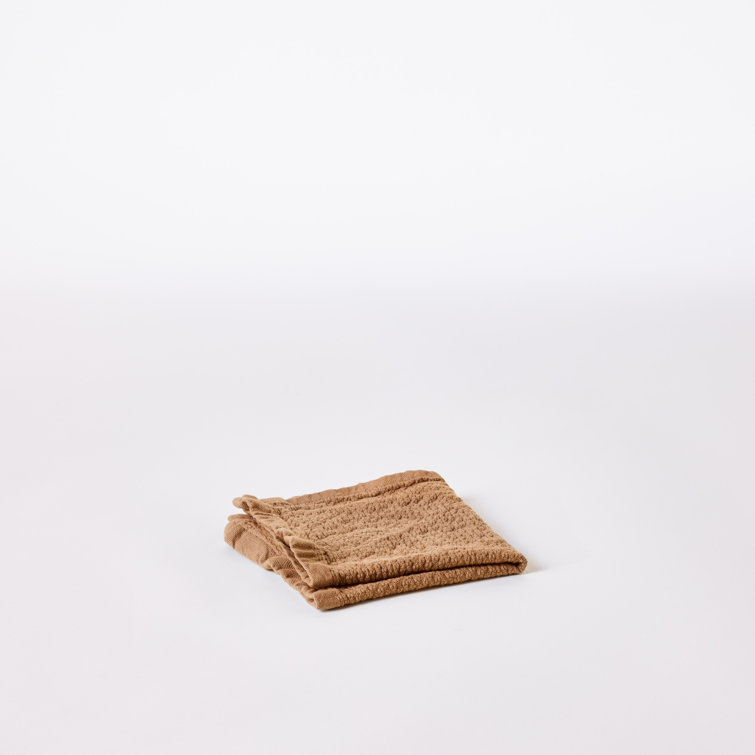 Ginger Organic Turkish Cotton Flatweave Washcloth