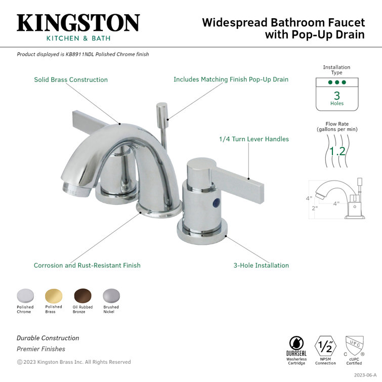 Elegant NuvoFusion Oil Rubbed Bronze Widespread Bathroom Faucet