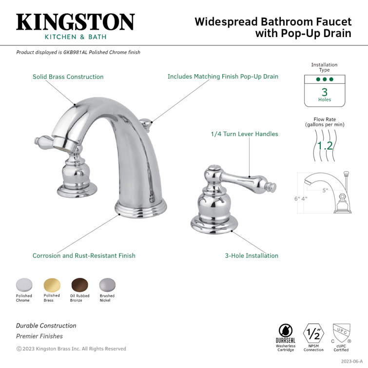 Victorian Elegance 8" Oil Rubbed Bronze Widespread Bathroom Faucet