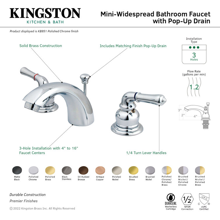 Magellan Mini-Widespread Bathroom Faucet in Oil Rubbed Bronze