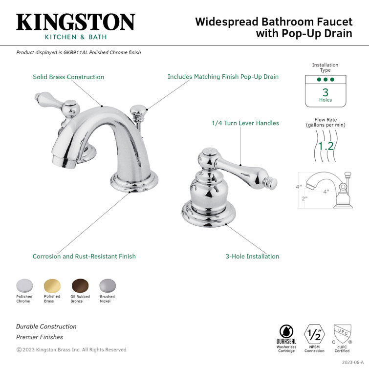 Taiwanese Traditional Elegance 8" Brushed Nickel Widespread Bathroom Faucet