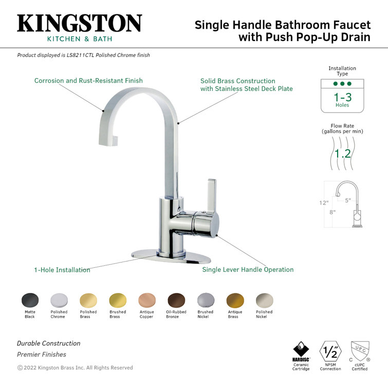 Futuristic Utopia Oil Rubbed Bronze Single-Handle Bathroom Faucet