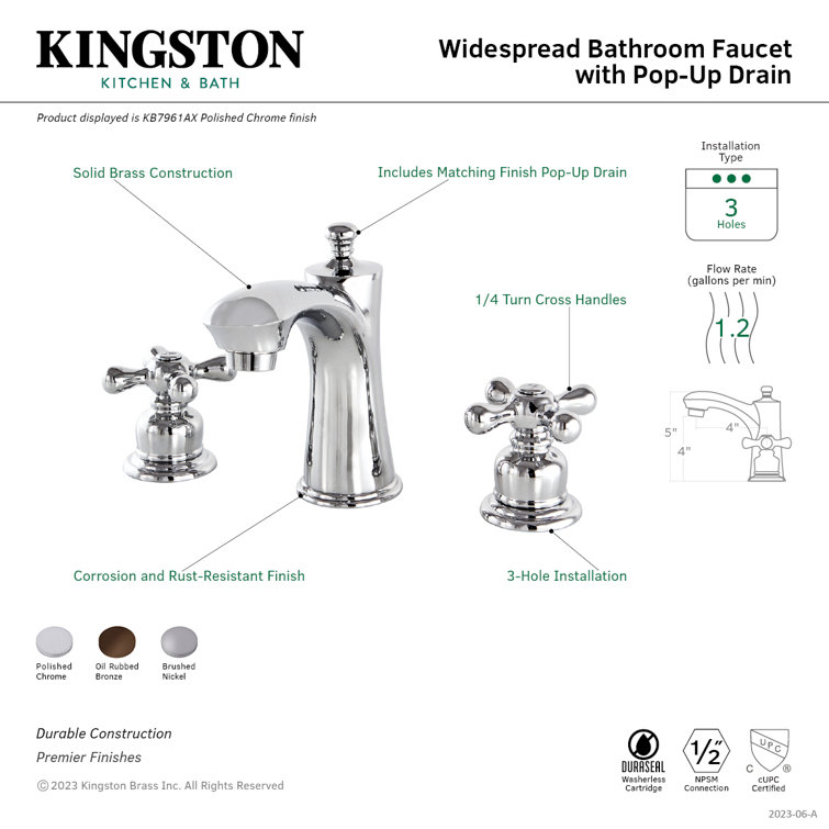 Victorian 8-inch Widespread Oil Rubbed Bronze Bathroom Faucet