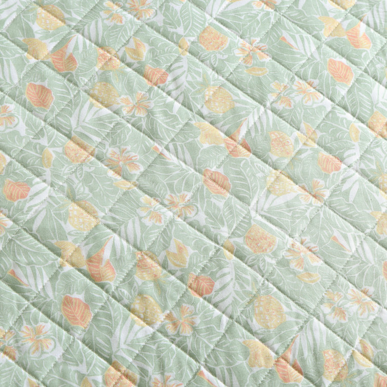 Full White Cotton Reversible Quilt Set