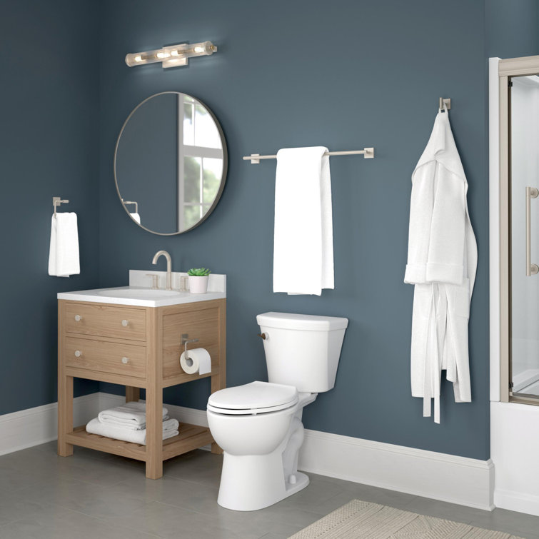 Nash Brushed Nickel 4-Piece Bathroom Hardware Set