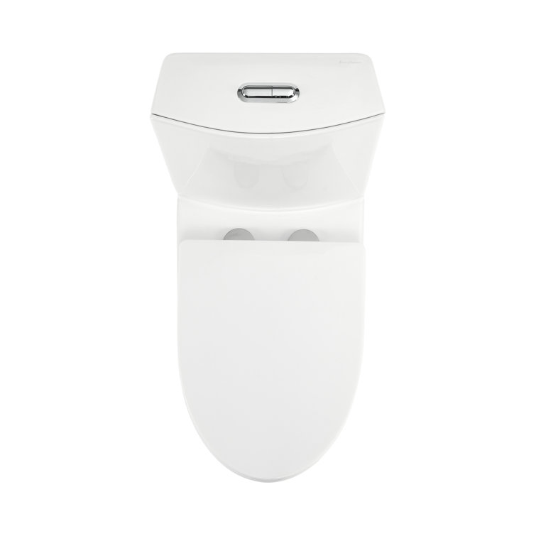 St. Tropez White Elongated Two-Piece Dual-Flush Toilet