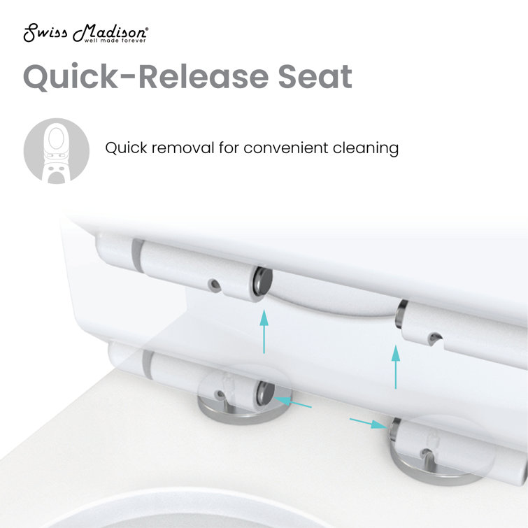 St. Tropez White Elongated Two-Piece Dual-Flush Toilet