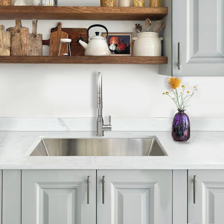 Pro Series 32'' Brushed Satin Stainless Steel Undermount Kitchen Sink