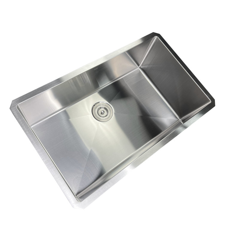 Pro Series 32'' Brushed Satin Stainless Steel Undermount Kitchen Sink