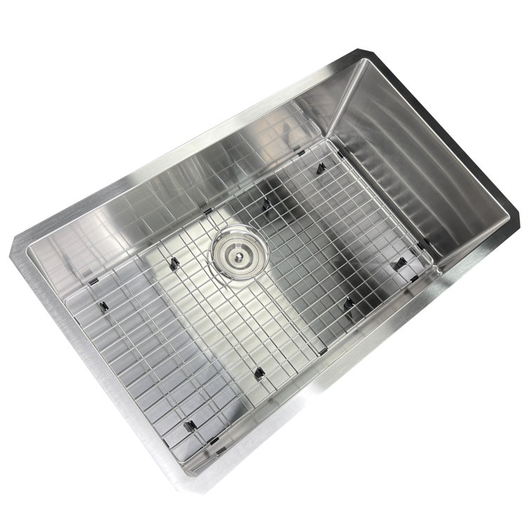 Pro Series 32'' Brushed Satin Stainless Steel Undermount Kitchen Sink