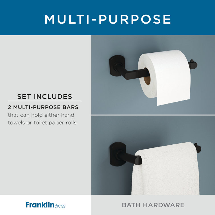 Nash Satin Gold 4-Piece Bathroom Hardware Set