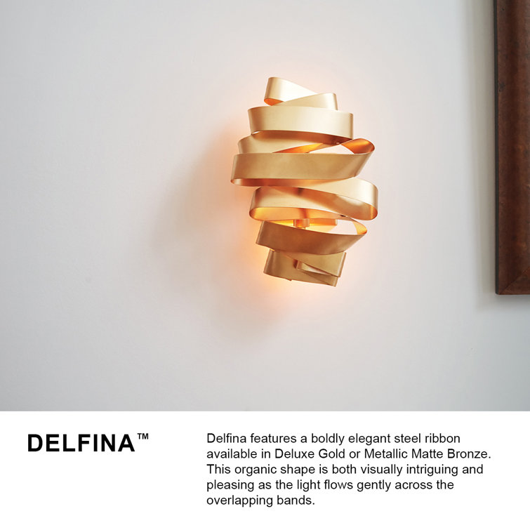 Deluxe Gold Candelabra 2-Light Wall Sconce