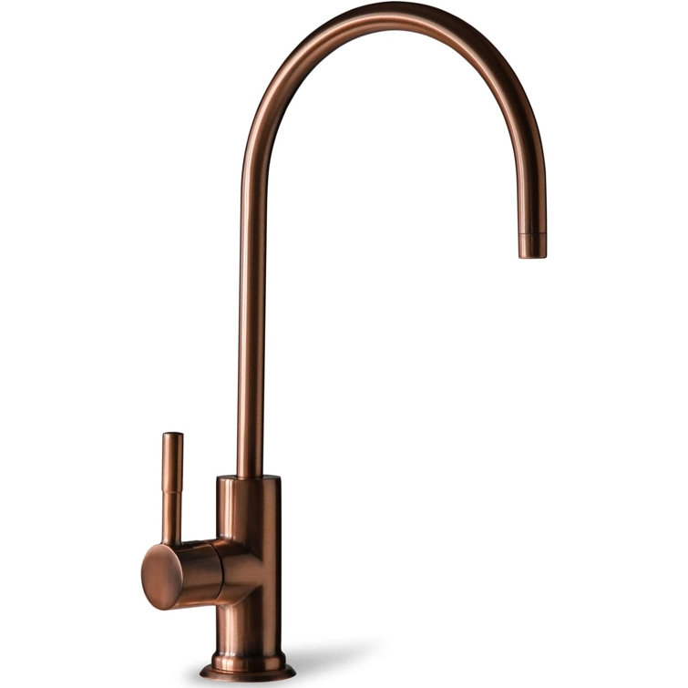 Antique Wine Nickel Deck-Mount Faucet with Pull-out Spray