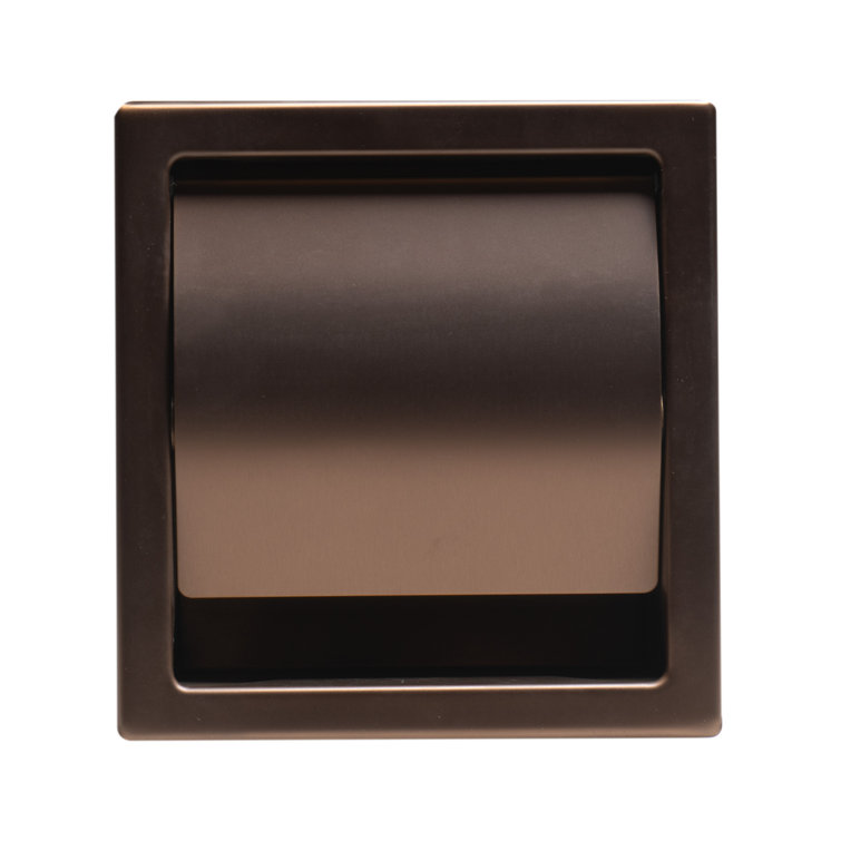 Brushed Copper Recessed Stainless Steel Toilet Paper Holder
