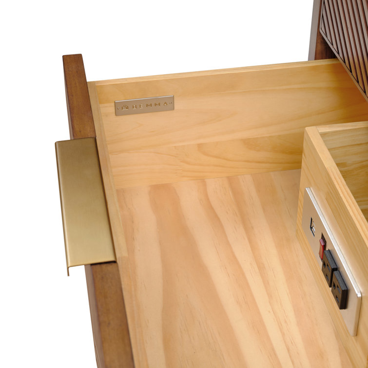 Diamond 24'' Walnut Bathroom Vanity with White Quartz Top