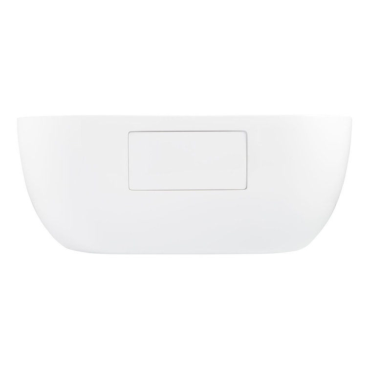 65" White Acrylic Freestanding Soaking Tub