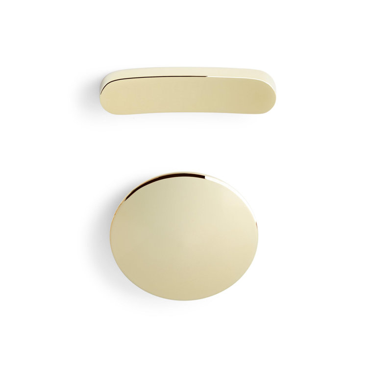 49" White Acrylic Modern Corner Tub with Polished Brass Drain