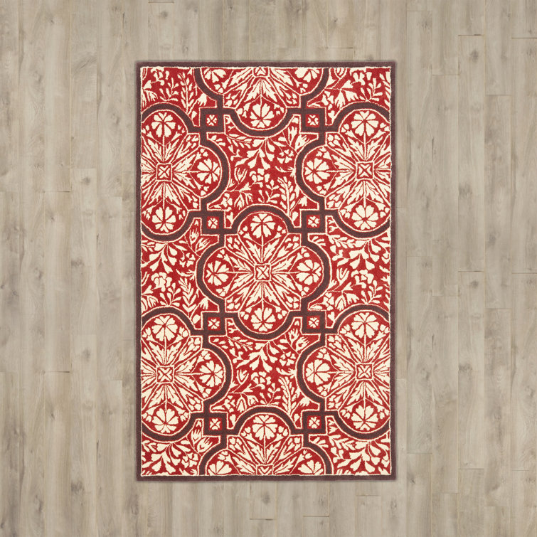 Elegant Hand-Tufted Rectangular Blue Wool Area Rug, 8' x 10'