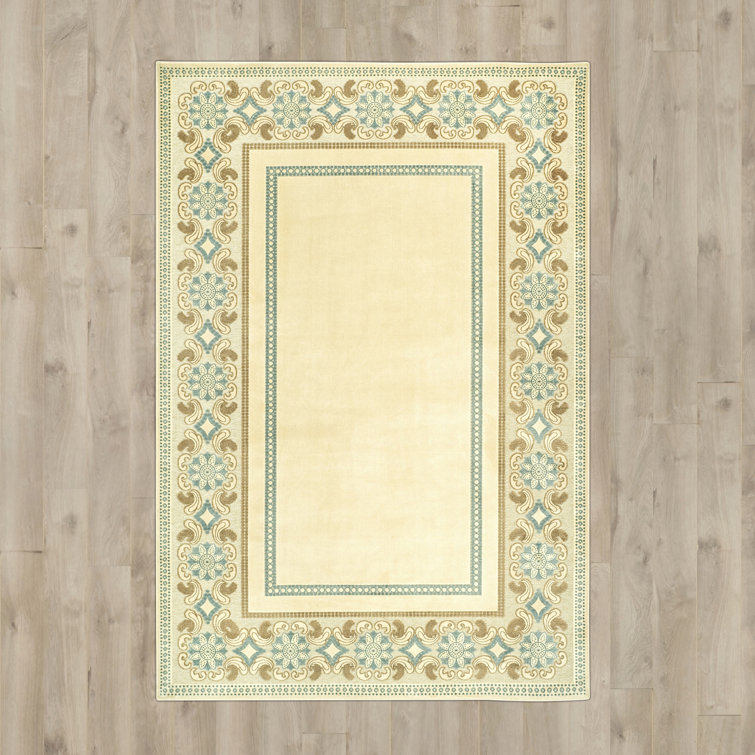 Handmade Multicolor Wool and Viscose Rectangular Rug