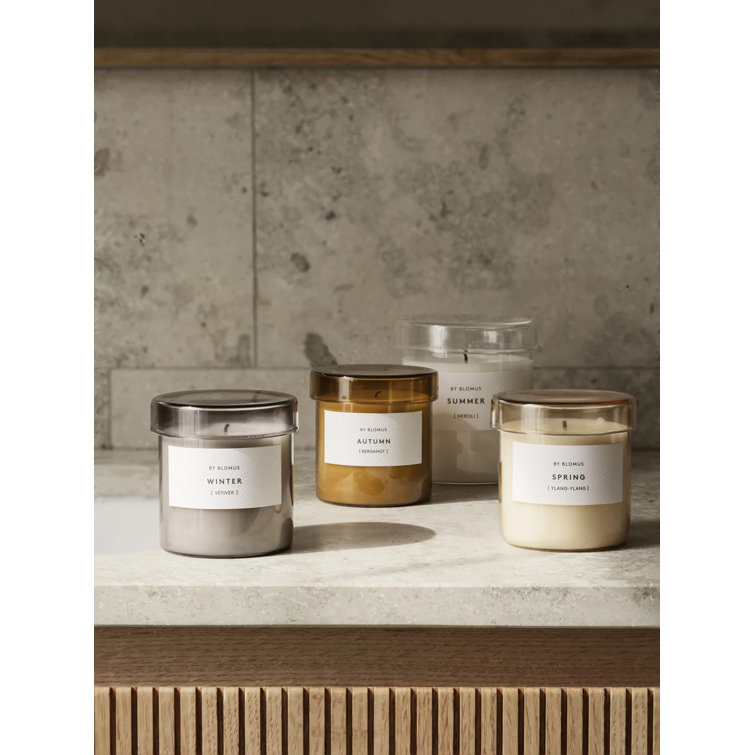 Large White Soy Scented Candle with Neroli Fragrance