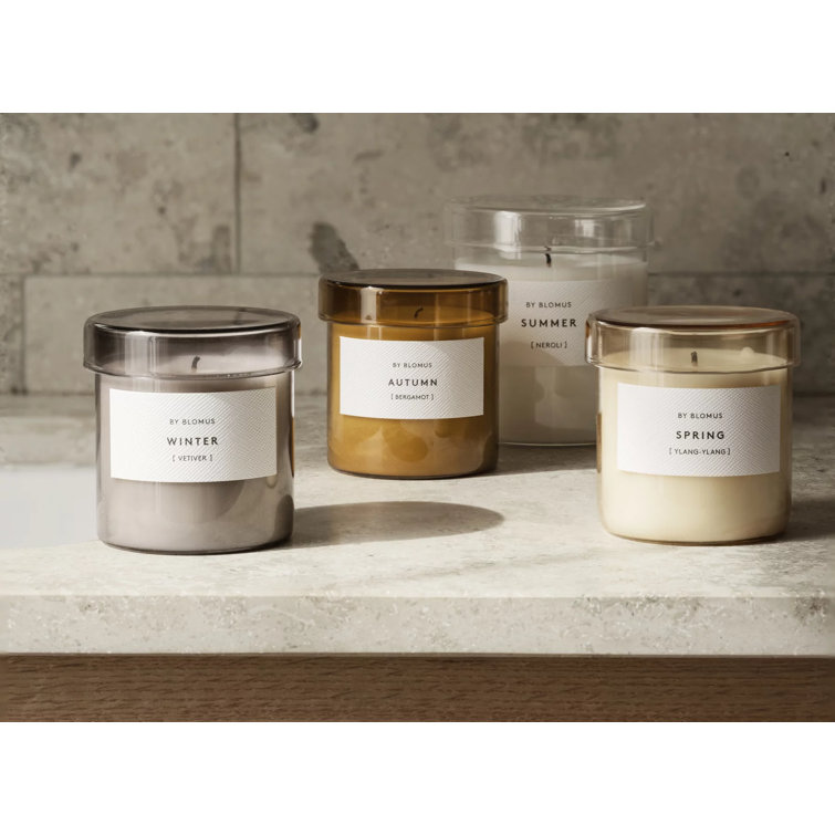 Large White Soy Scented Candle with Neroli Fragrance