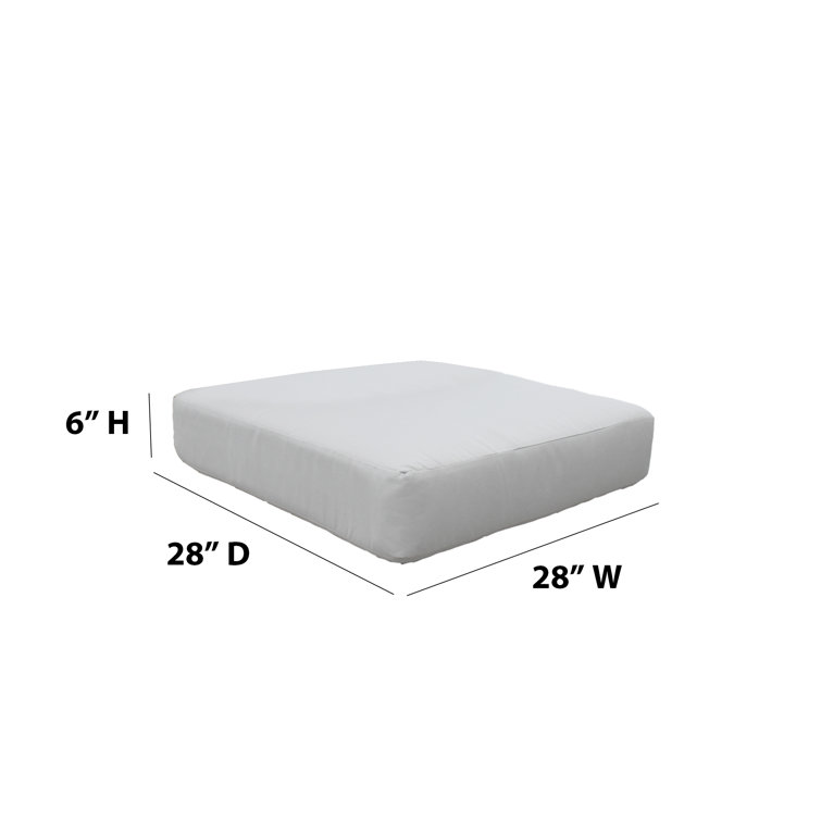Aruba Blue Acrylic Outdoor Chair Cushion Covers with Zipper Closure