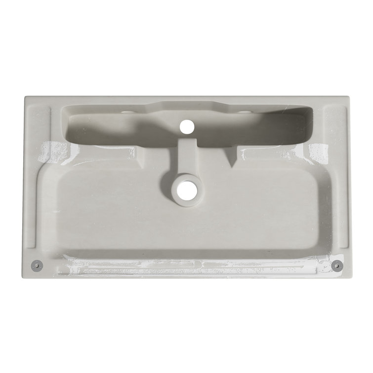 Turner 30" White Ceramic Wall-Mount Rectangular Sink