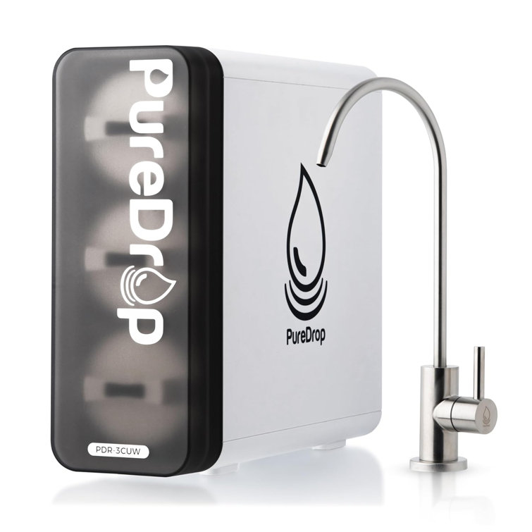 Compact Stainless Steel Under Sink Water Filter System
